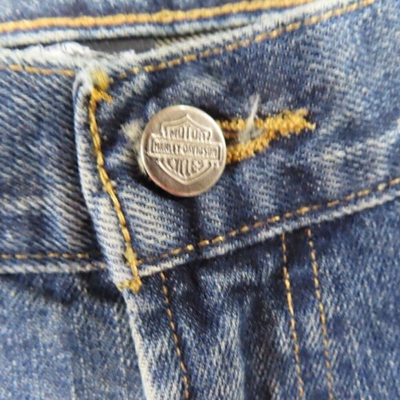 Harley-Davidson Genuine Motor Clothes Jeans Mens 38 x 30 Blue Relaxed Straight - Picture 4 of 14
